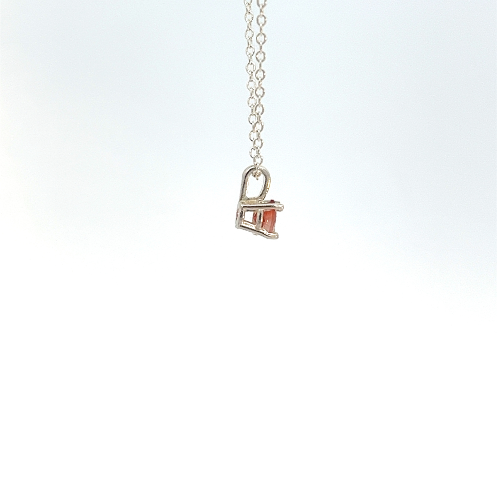 Pink Oregon Sunstone Solitaire Pendant