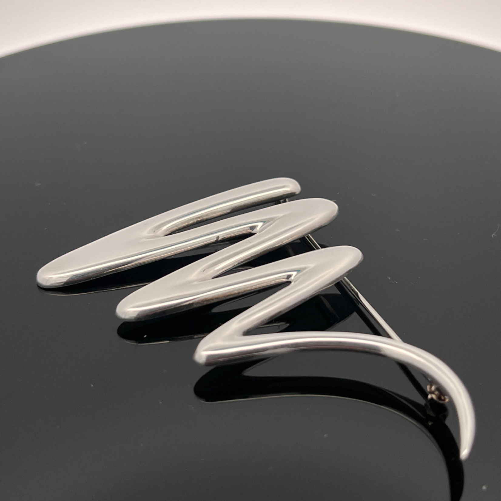 SJ Custom Jewelers Vintage Paloma Picasso for Tiffany's Sterling Silver "Zig Zag" Brooch