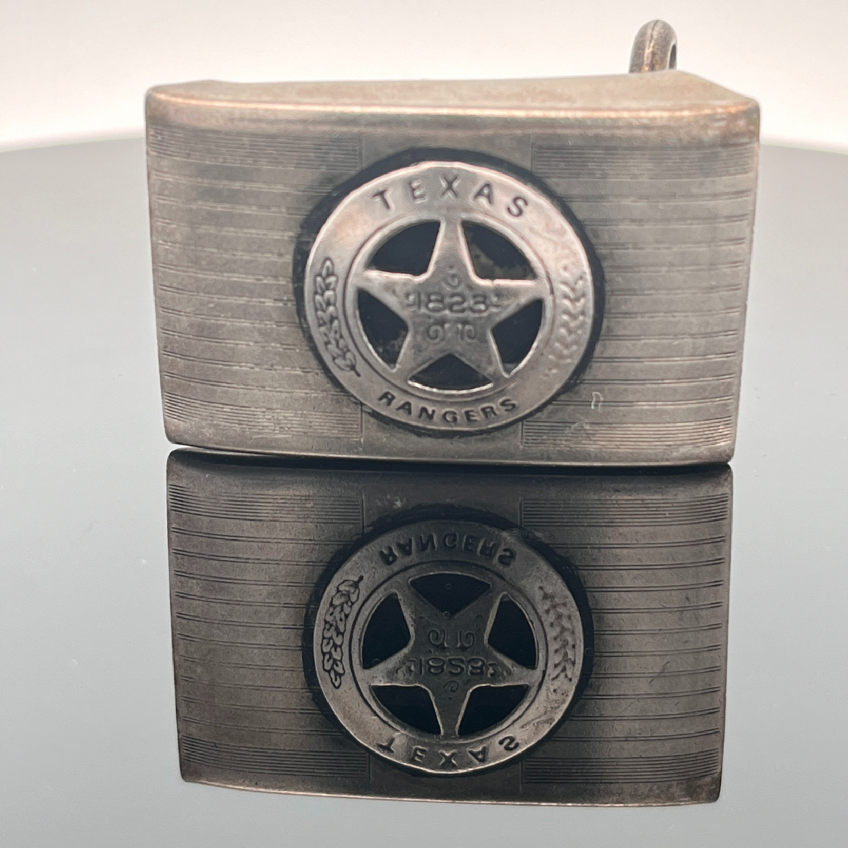 SJ Custom Jewelers Sterling Silver Vintage Texas Ranger Belt Buckle