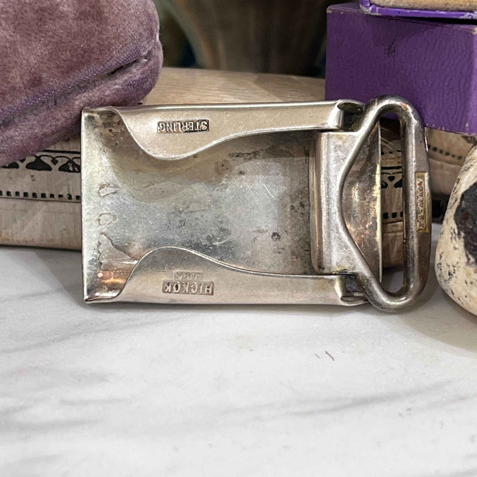 SJ Custom Jewelers Sterling Silver Vintage Texas Ranger Belt Buckle