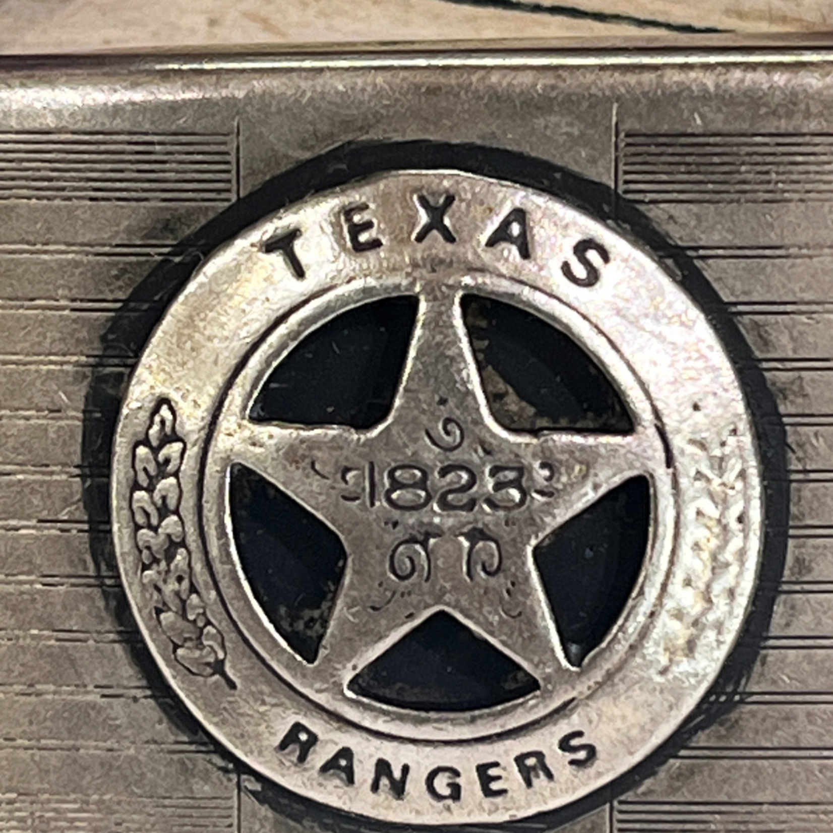 SJ Custom Jewelers Sterling Silver Vintage Texas Ranger Belt Buckle
