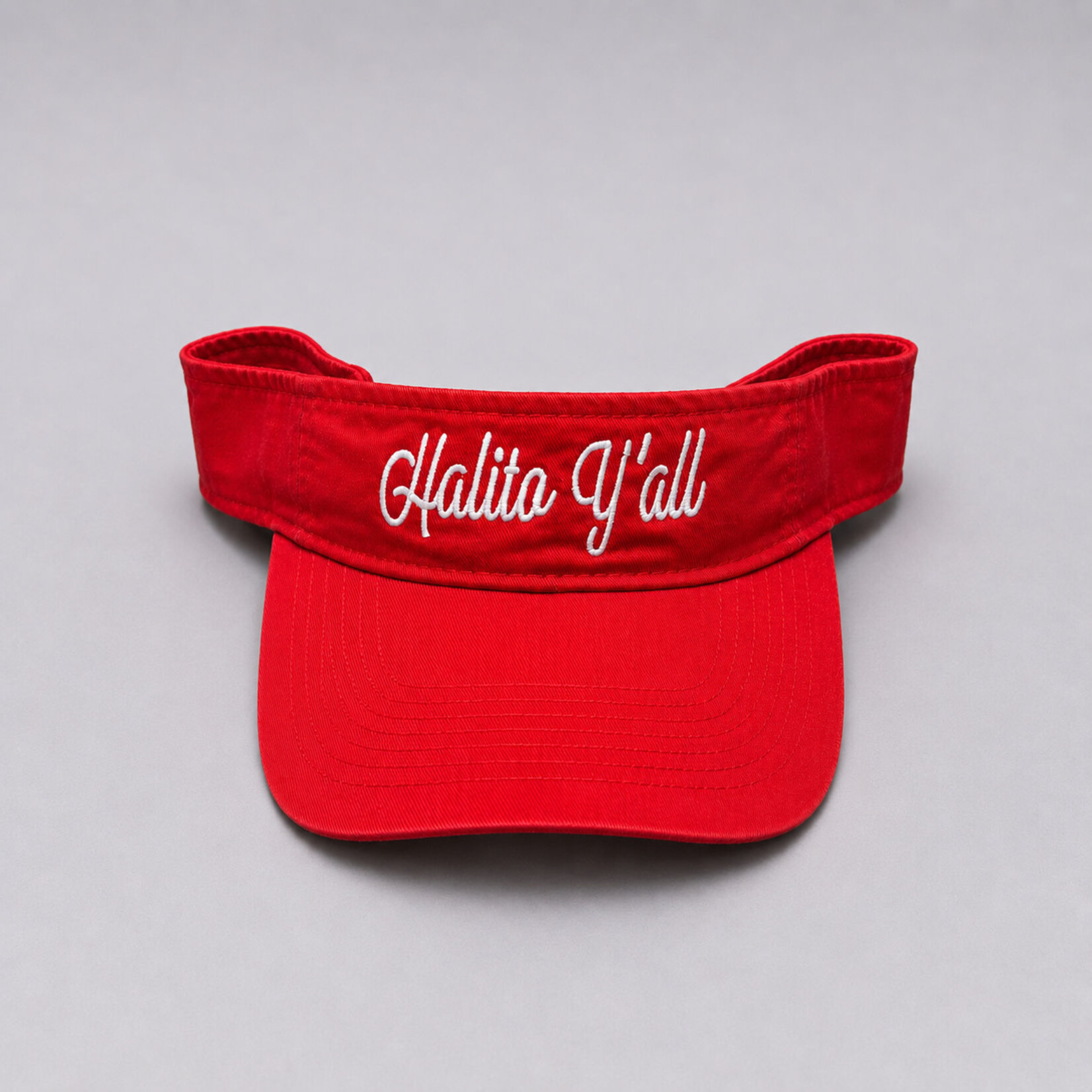 HALITO YALL Red Visor