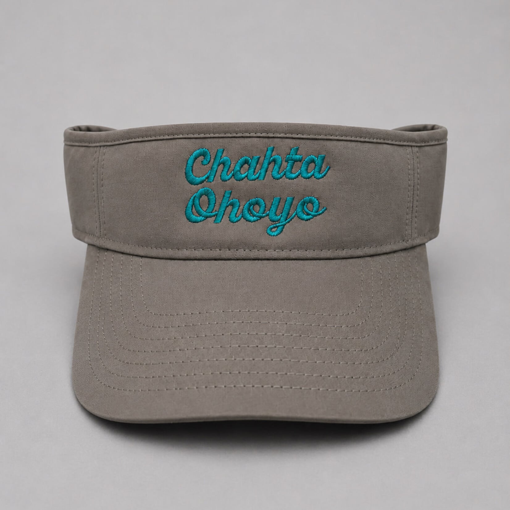 Chahta Ohoyo (Choctaw Women) Visors Teal & Grey