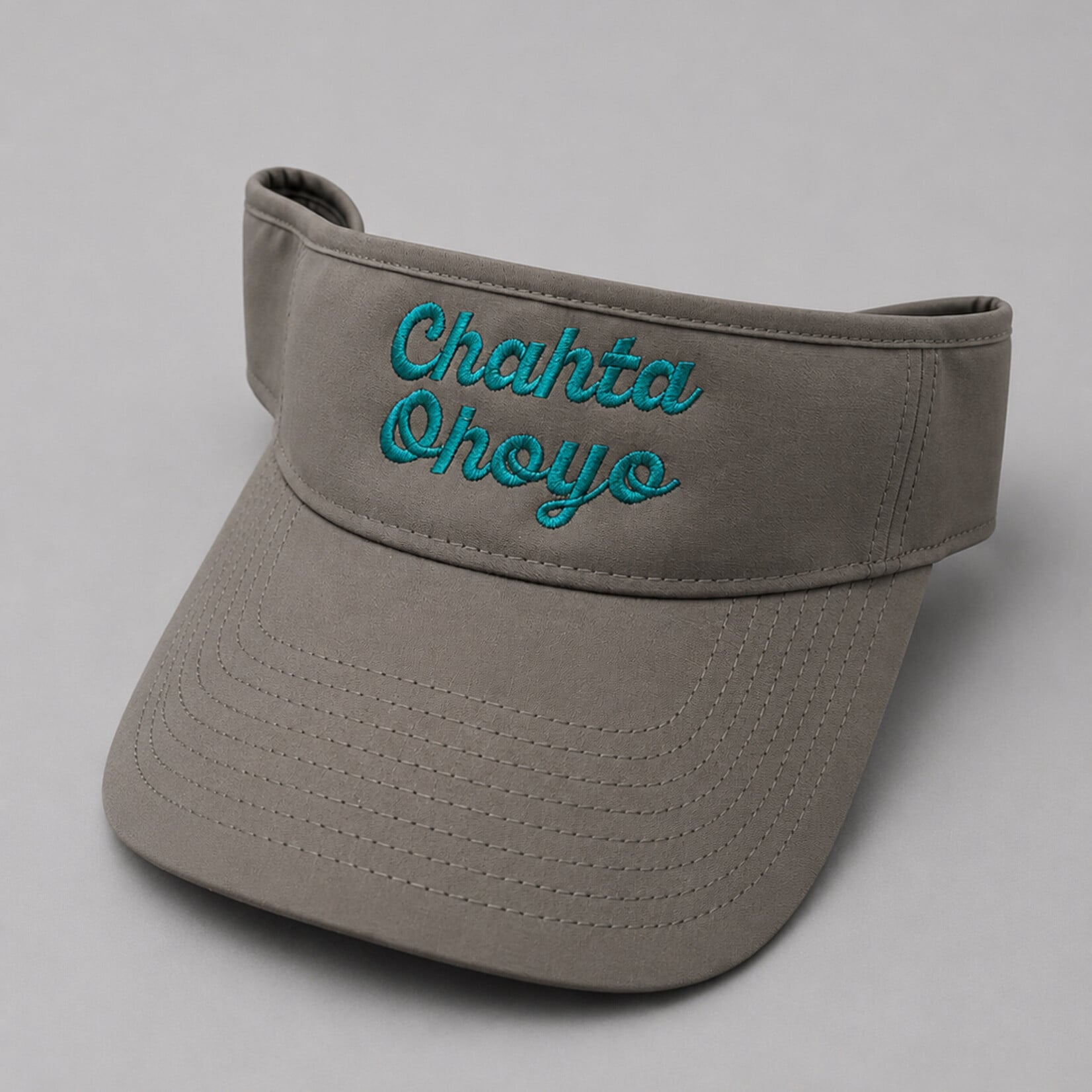 Chahta Ohoyo (Choctaw Women) Visors Teal & Grey
