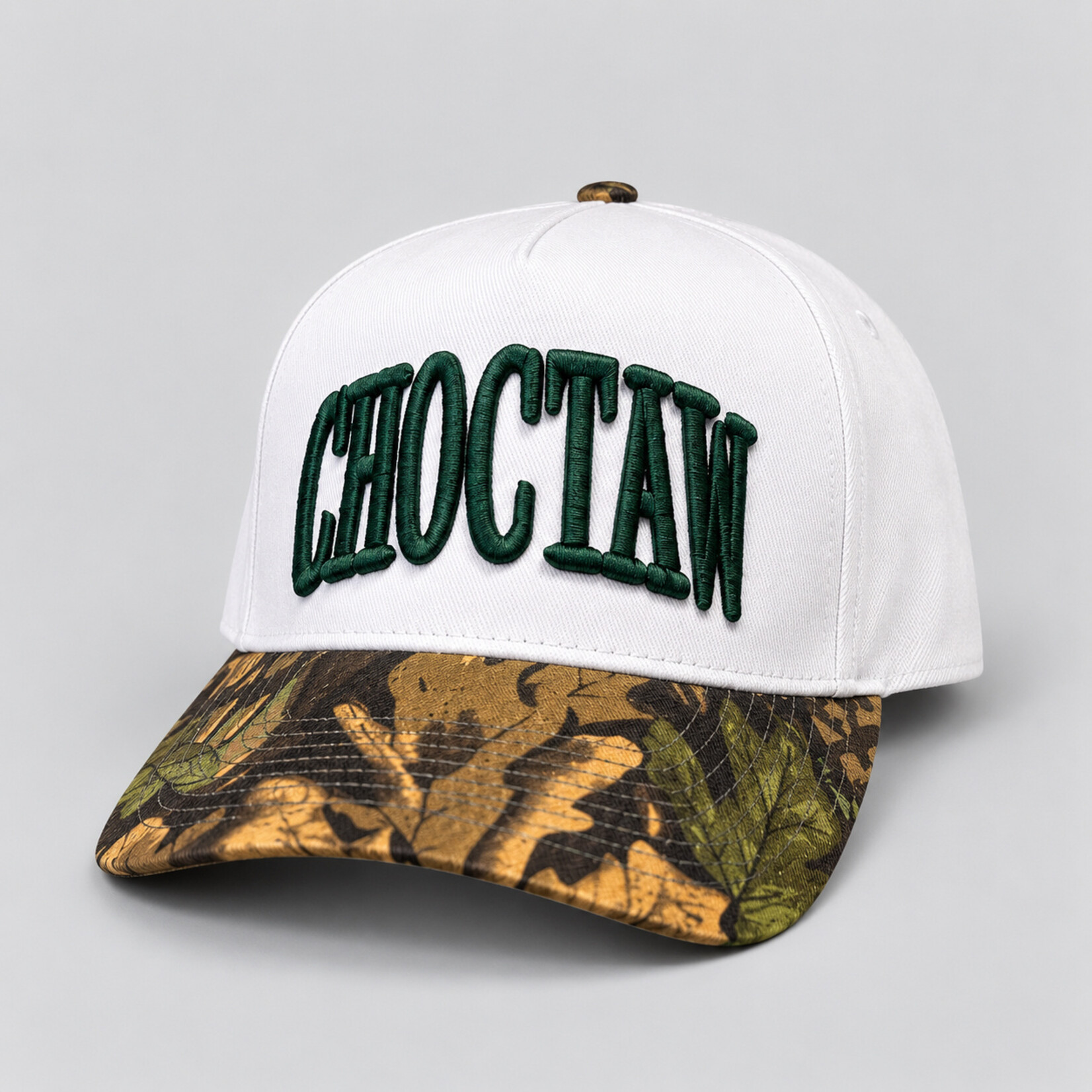 CHOCTAW Baseball Cap Tan & Camo - Snapback