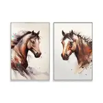 Oil Painting Horse Oil Painting (2 pcs)