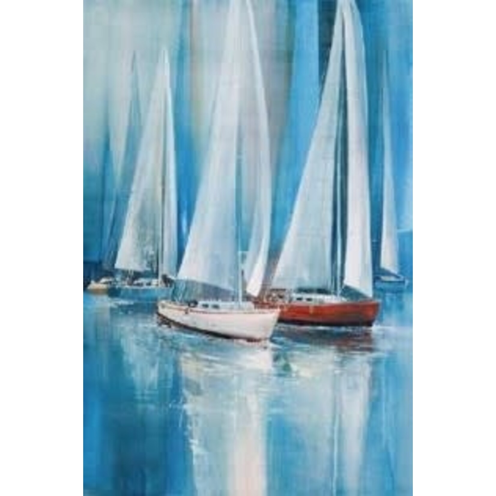 Printed Painting Sailing Into The Sun