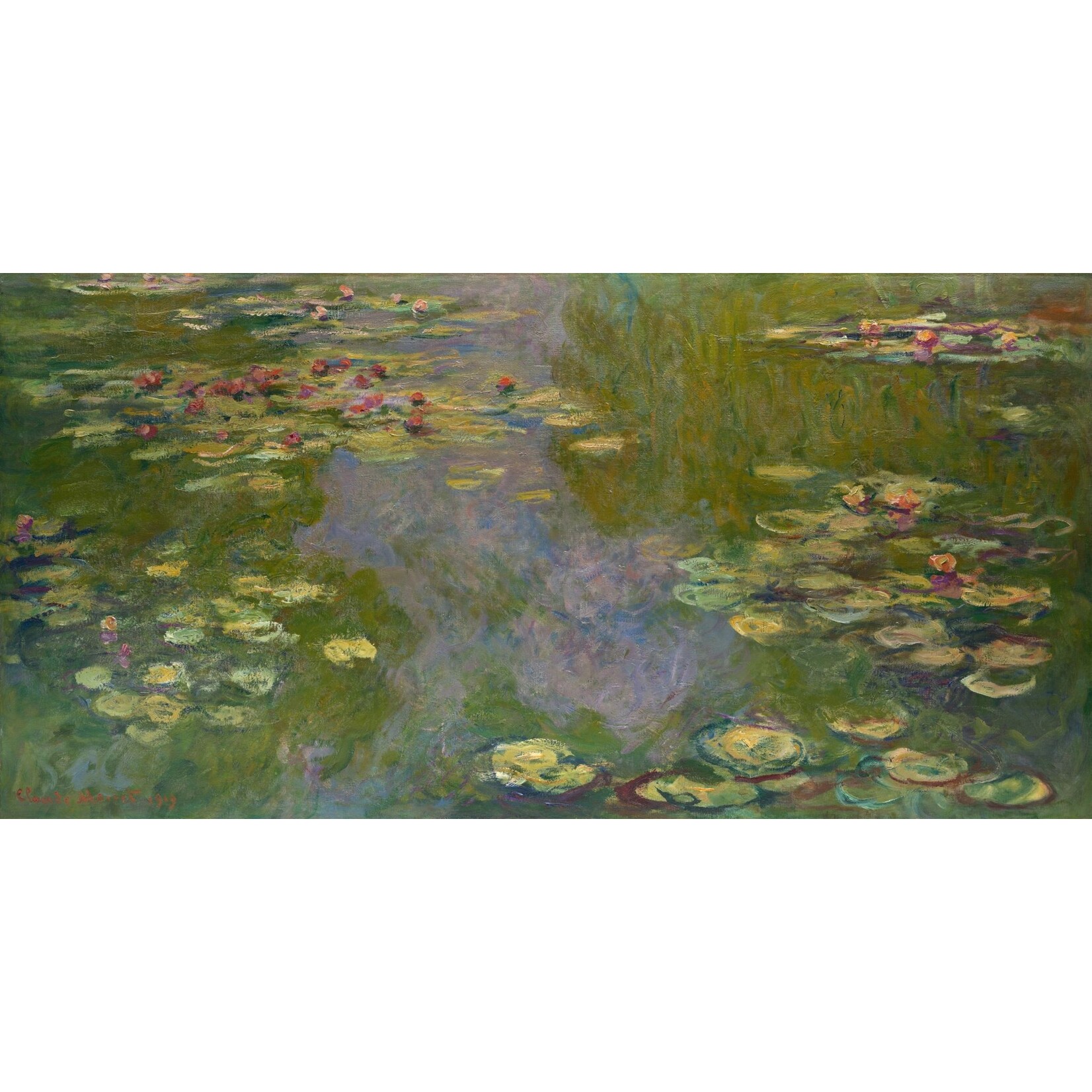Printing Water Lilies By Claude Monet