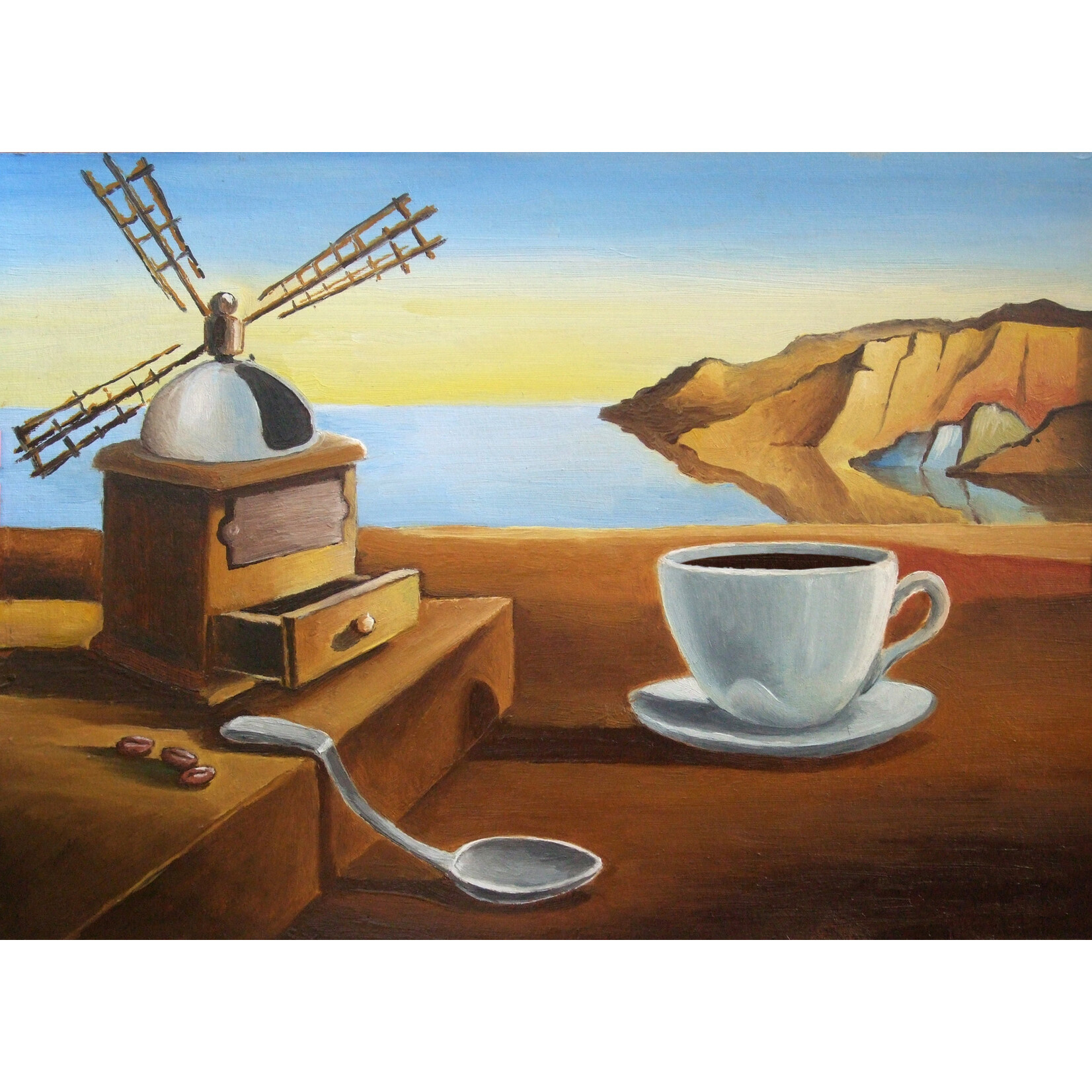 Printing Breakfast On The Beach