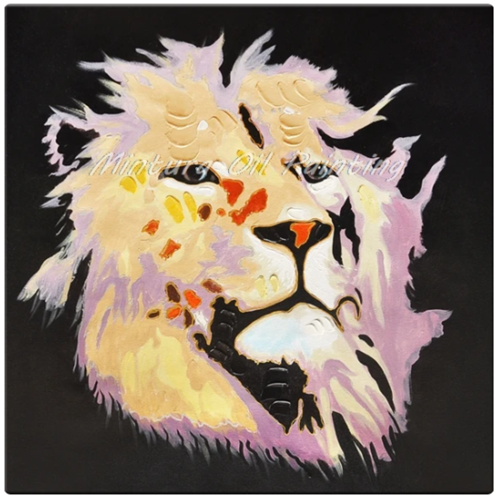 Painting Handpainted Lion