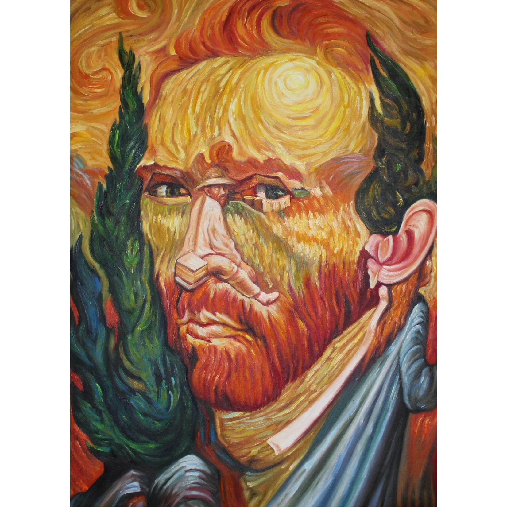 Oil Painting Self-Portrait By Van Gogh