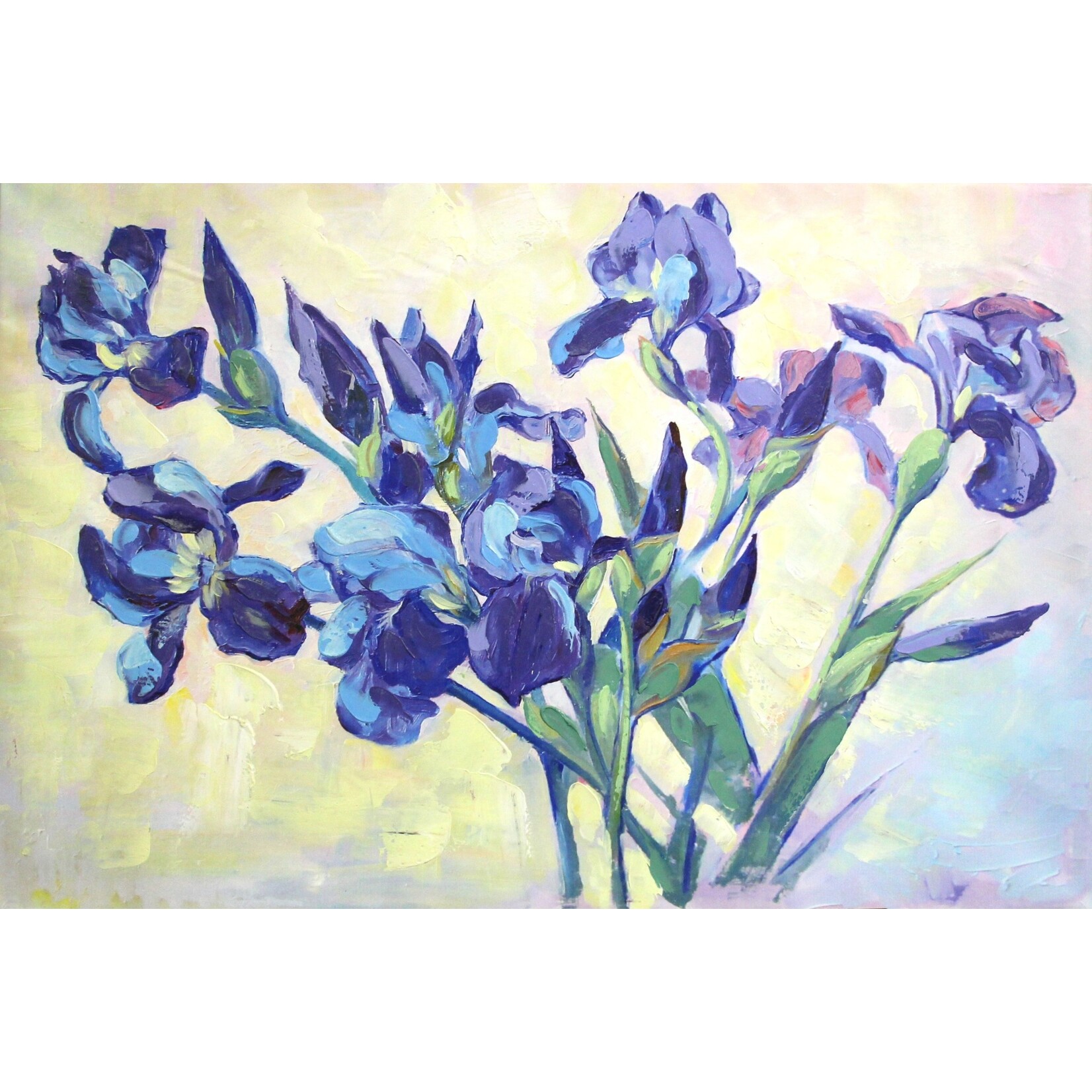 Printed Painting Lavender Field