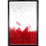 3D Art Red Leaf Rubbing II