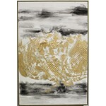 3D Art Golden Thick Textured