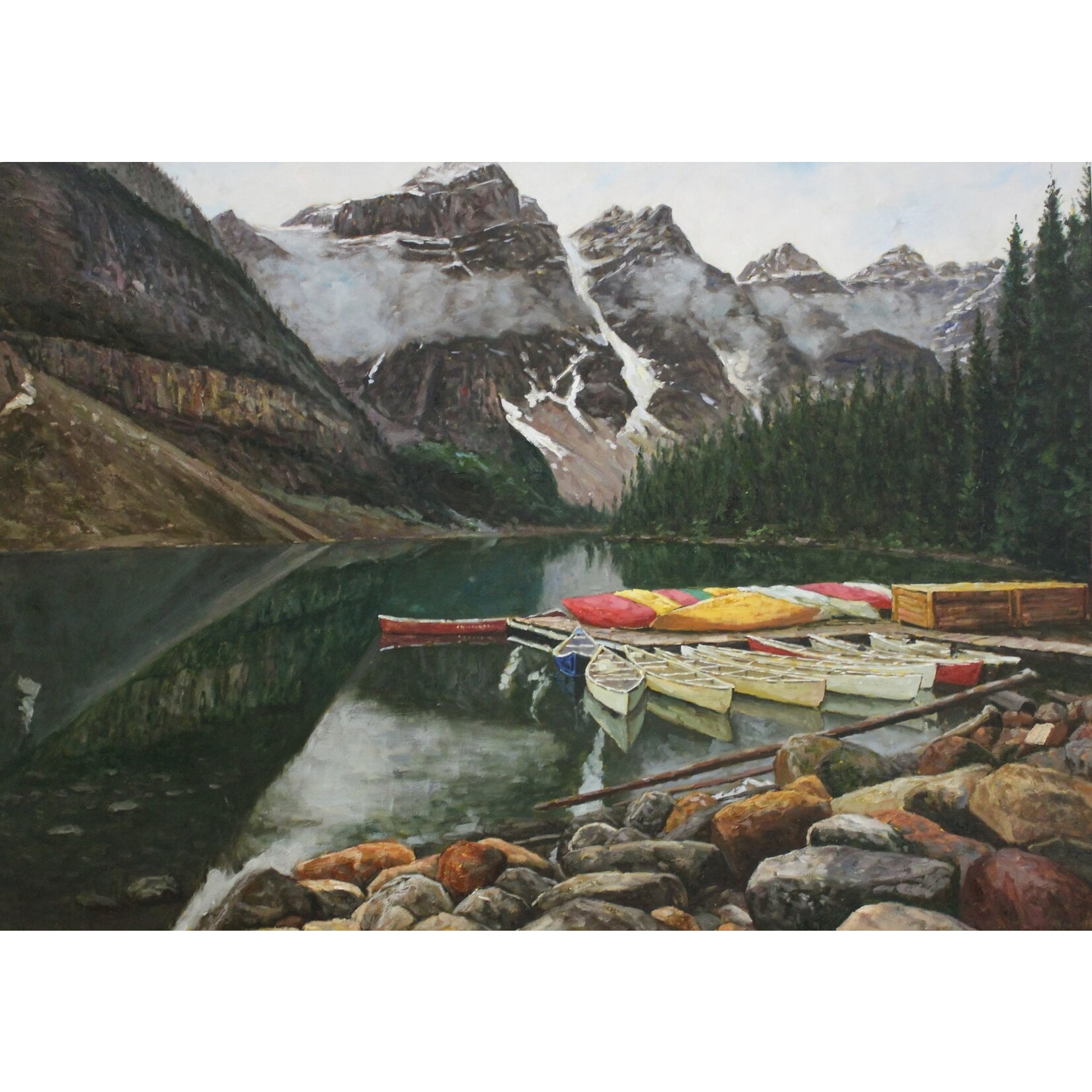 Customized Painting Alberta Moraine Lake I