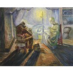 Oil Painting Night - after Millet, Vincent van Gogh