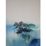 Oil Painting A Luxuriant Pine Tree