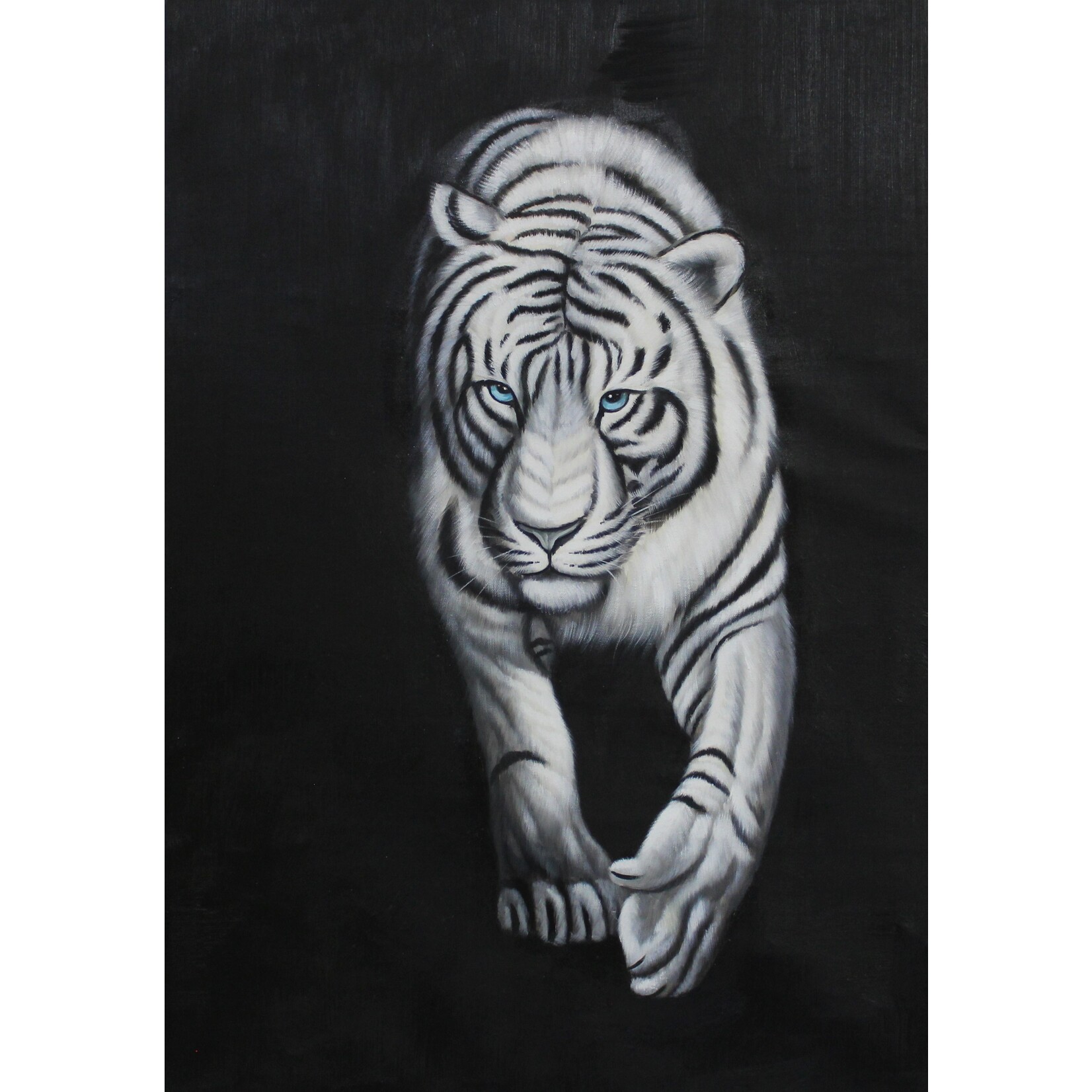 Oil Painting Siberian Tiger