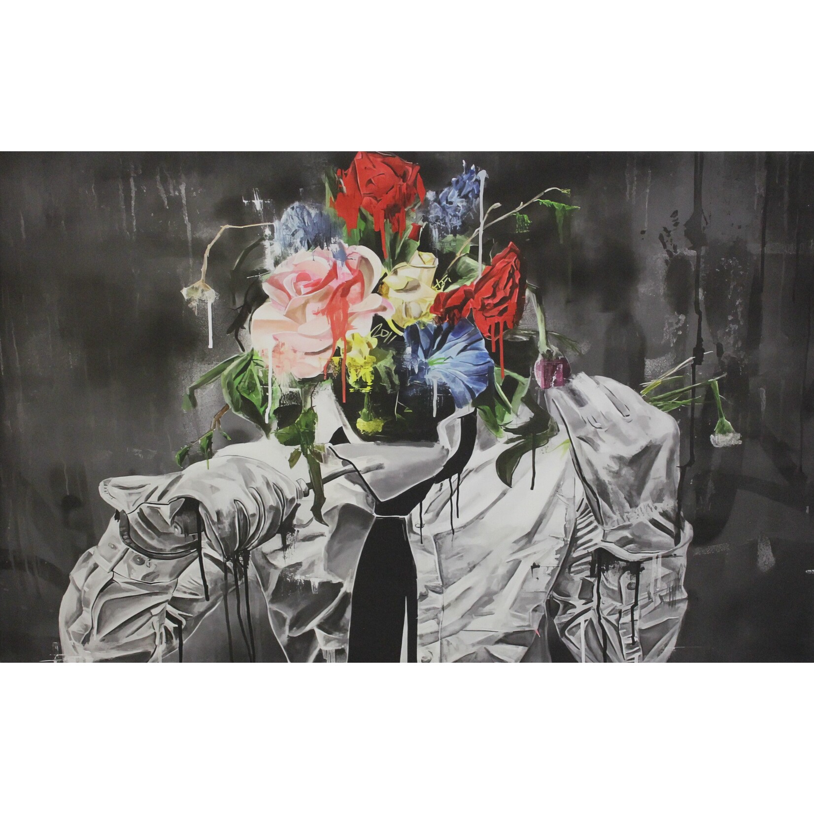 Printing Flower Figure Abstract