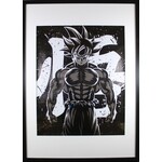 Printing Goku Anime Deco B/W