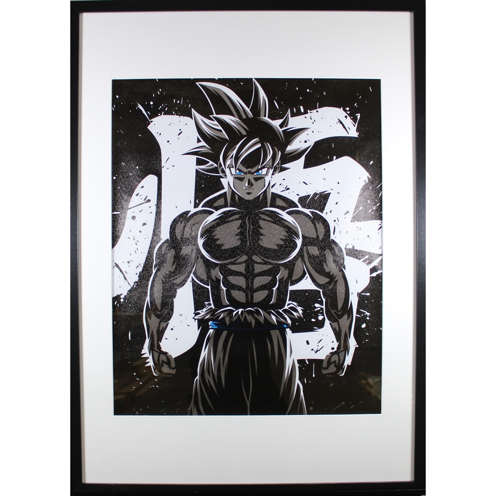 Printing Goku Anime Deco B/W