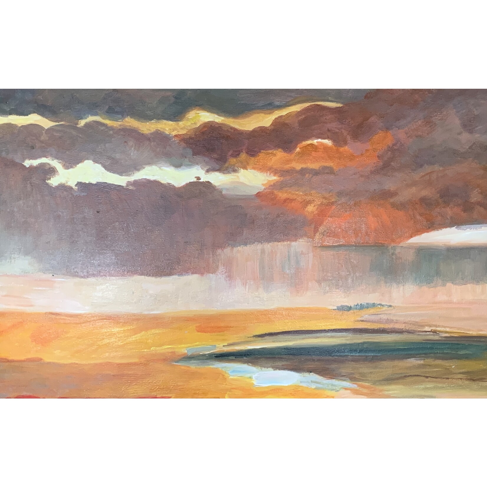 Painting Sunset Sky