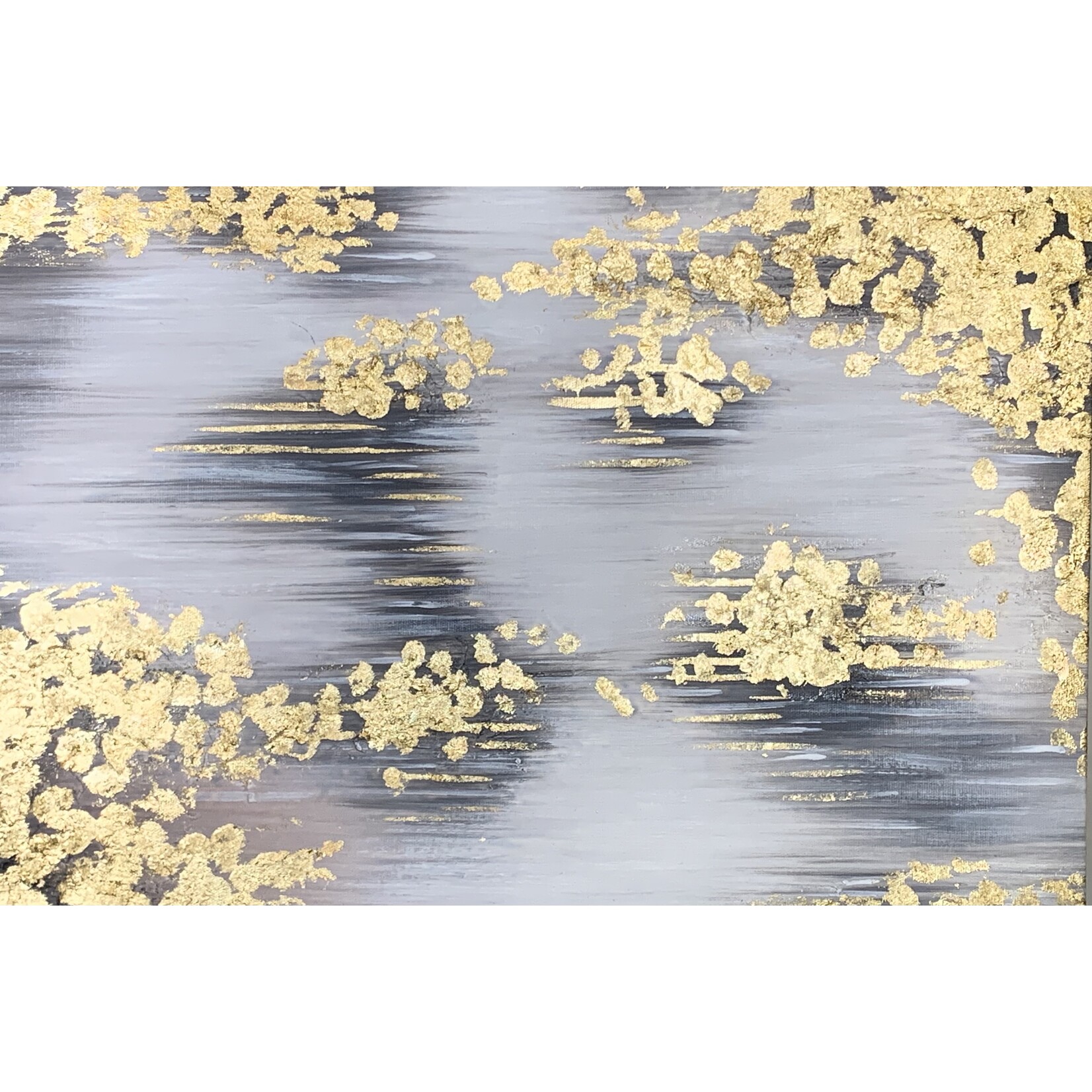 Painting Gold Spread On Canvas