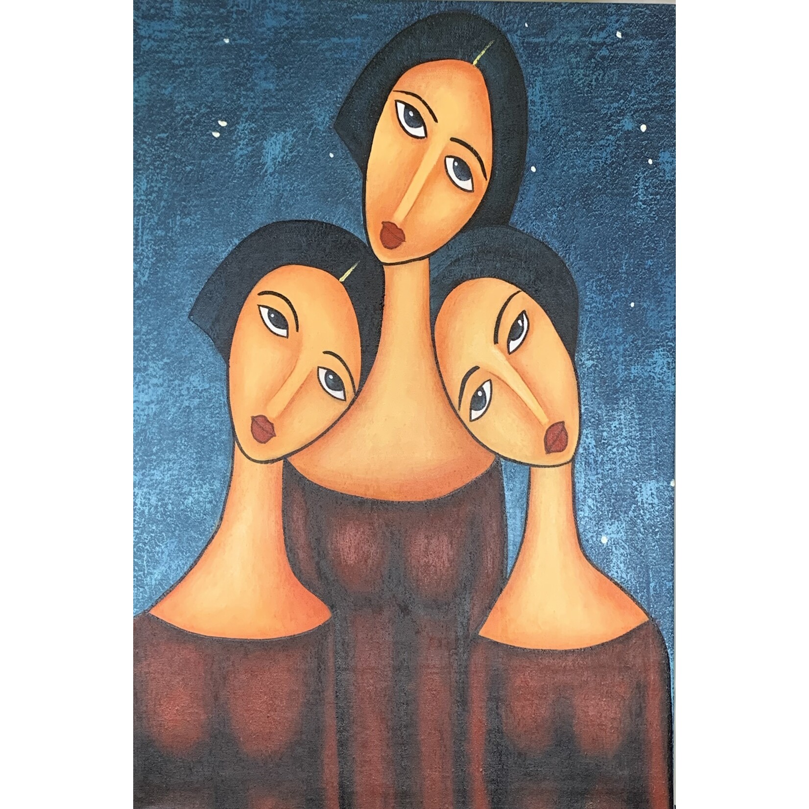 Painting Under The Sky - Three Women