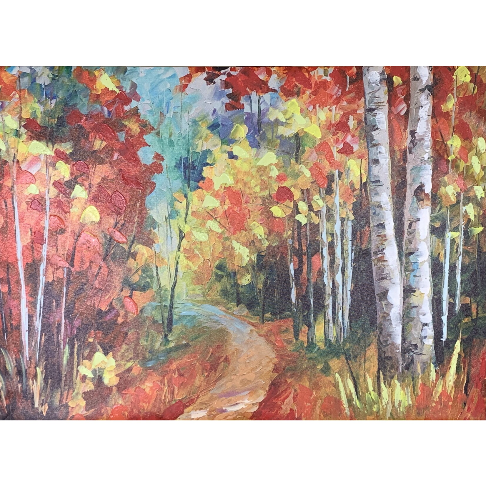 Printed Painting Autumn Park