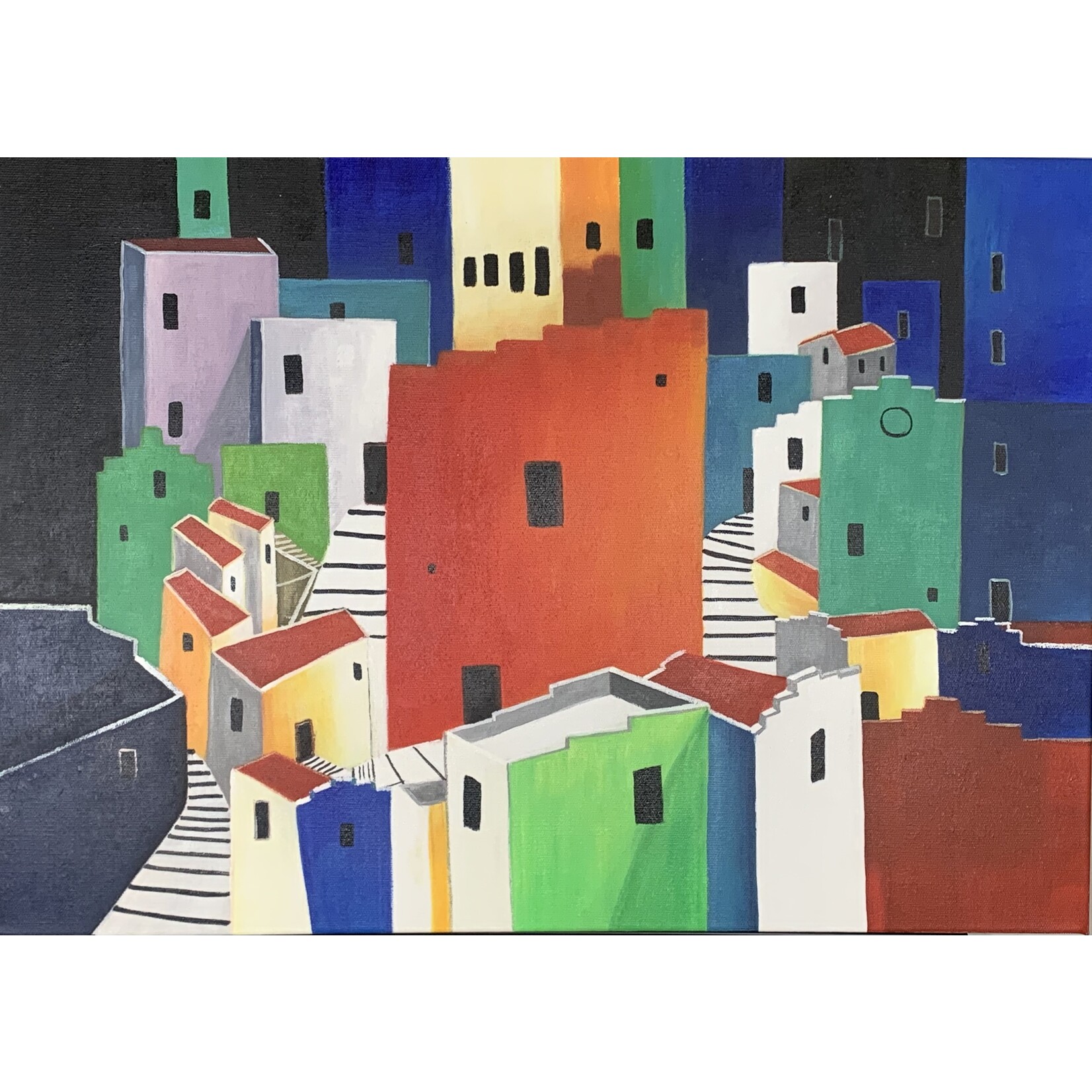 Painting Beautiful Little Town