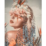 Printing Woman With Flowers