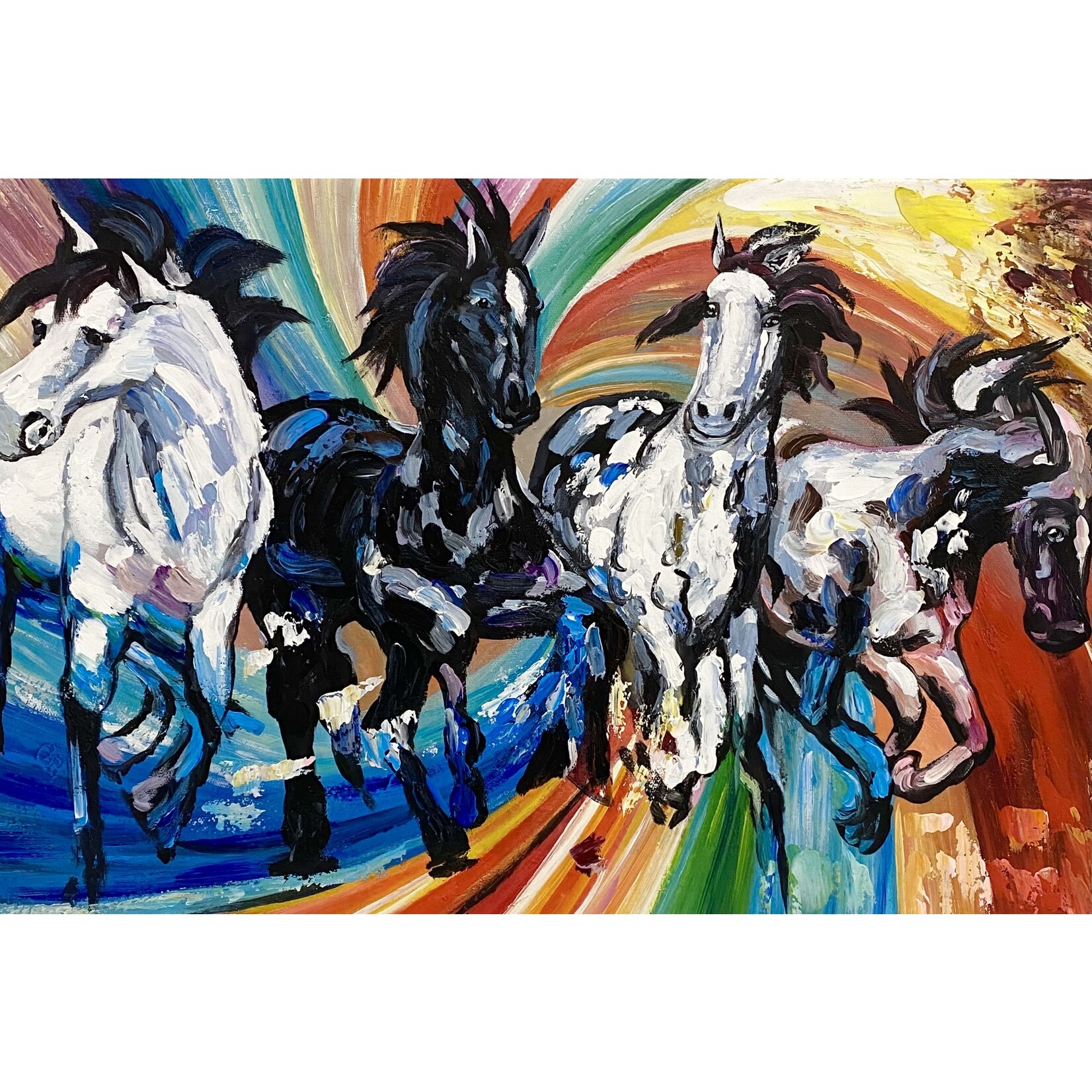 Painting Hand-painted Animal - Horses
