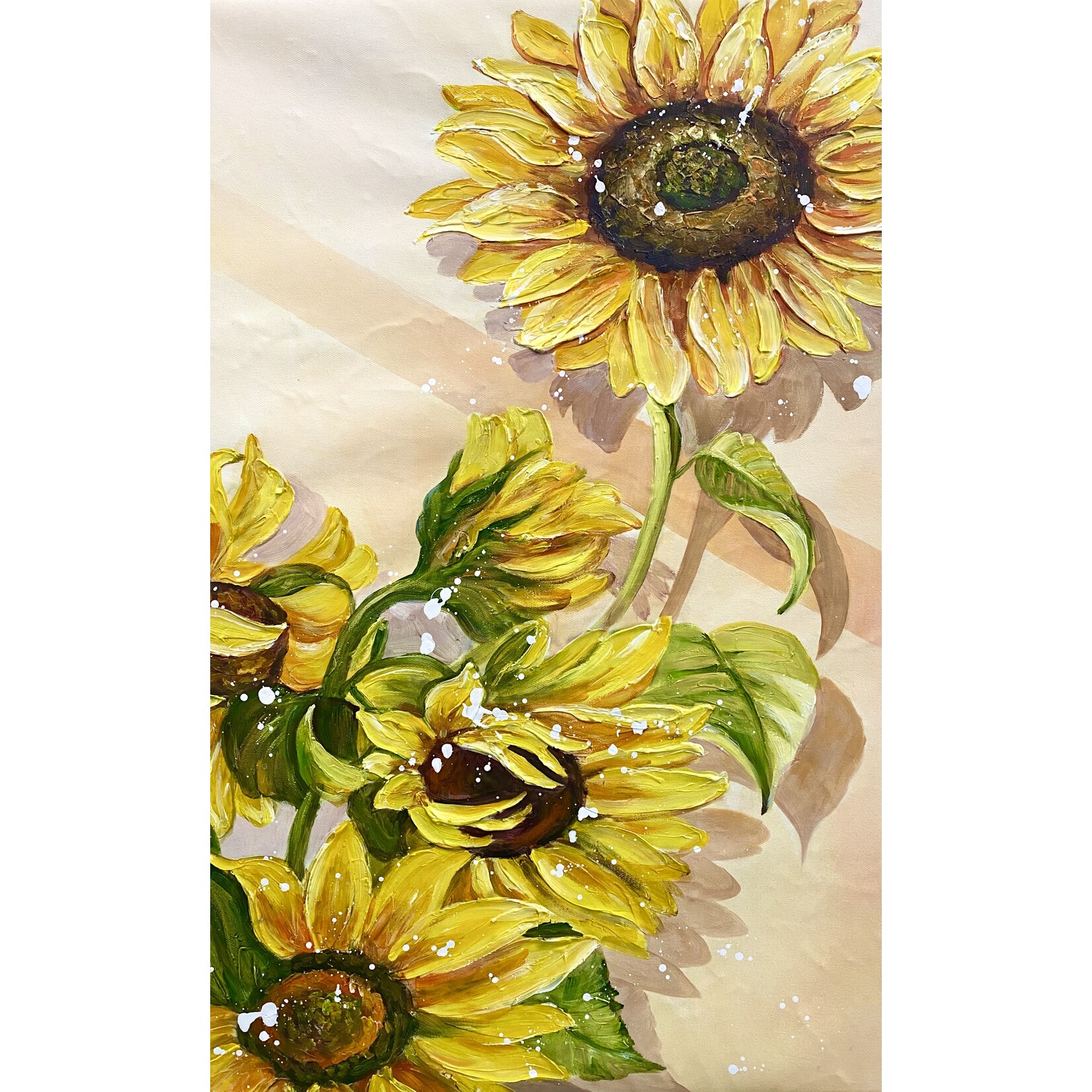 Oil Painting Painting Sunflowers