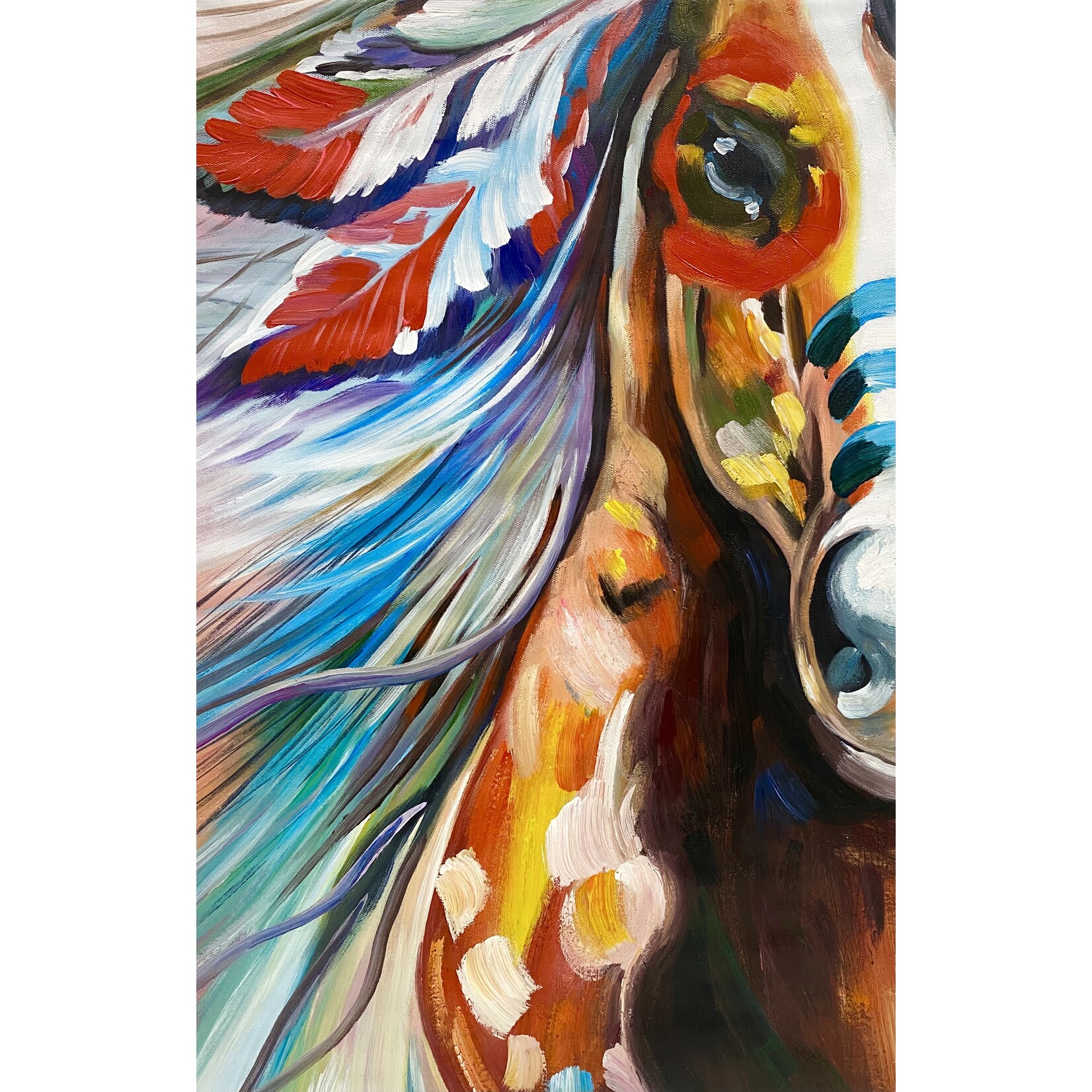 Painting Horse On Canvas