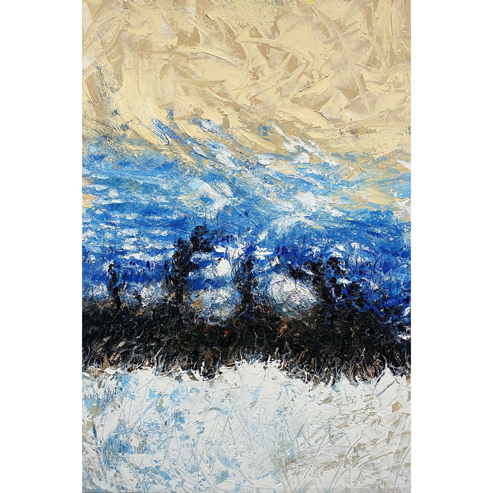 Oil Painting Abstract Thick Texture Art III