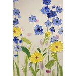 Painting Bunch Of Blue Flowers