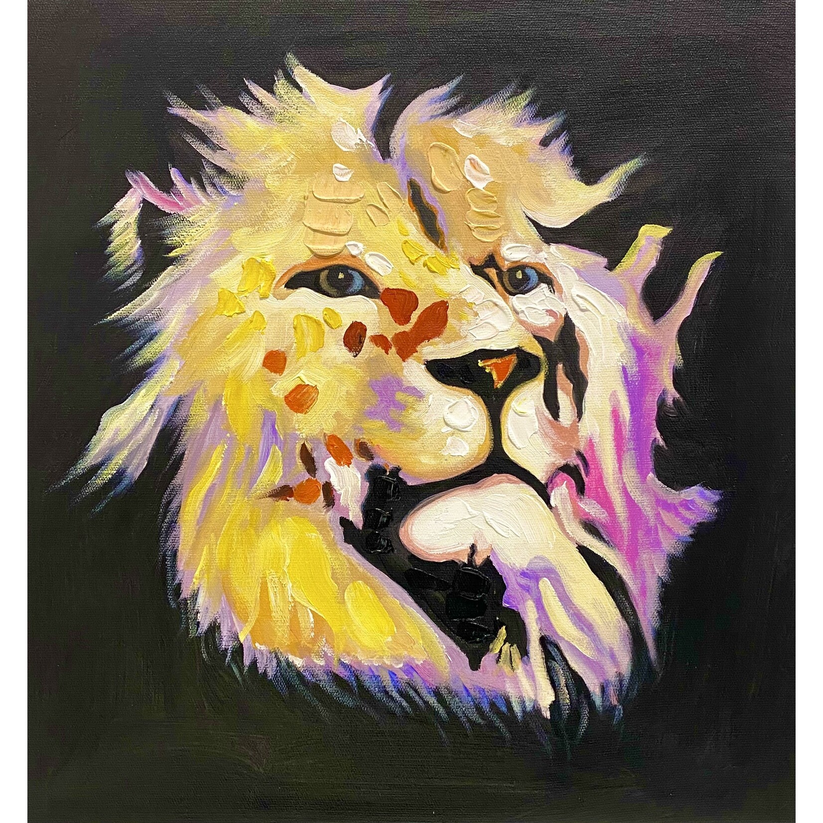 Painting Handpainted Lion