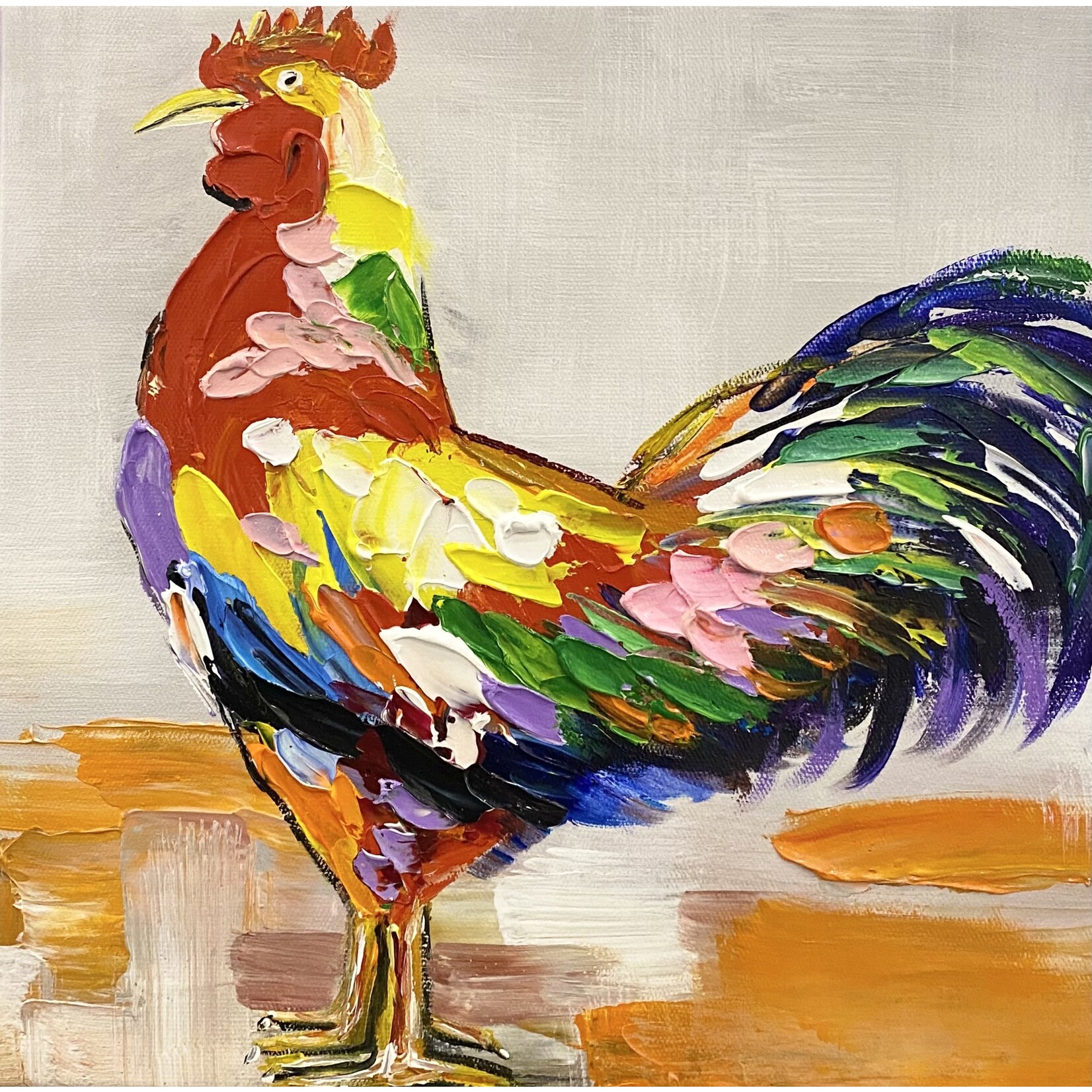 Painting Hand-painted Animal - Cock