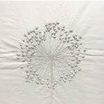 Oil Painting Modern Thick Texture White Flower