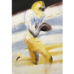 Oil Painting The Athlete Playing Rugby 1