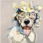 Painting Cartoon Dog Decoration