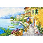 Oil Painting City By The Sea