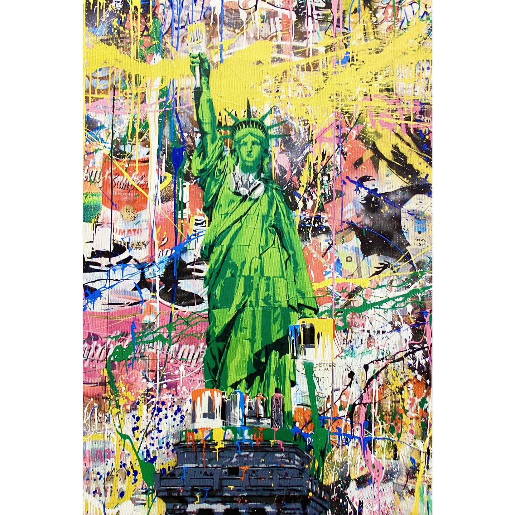 Graffiti Statue of Liberty Graffiti Pop Art
