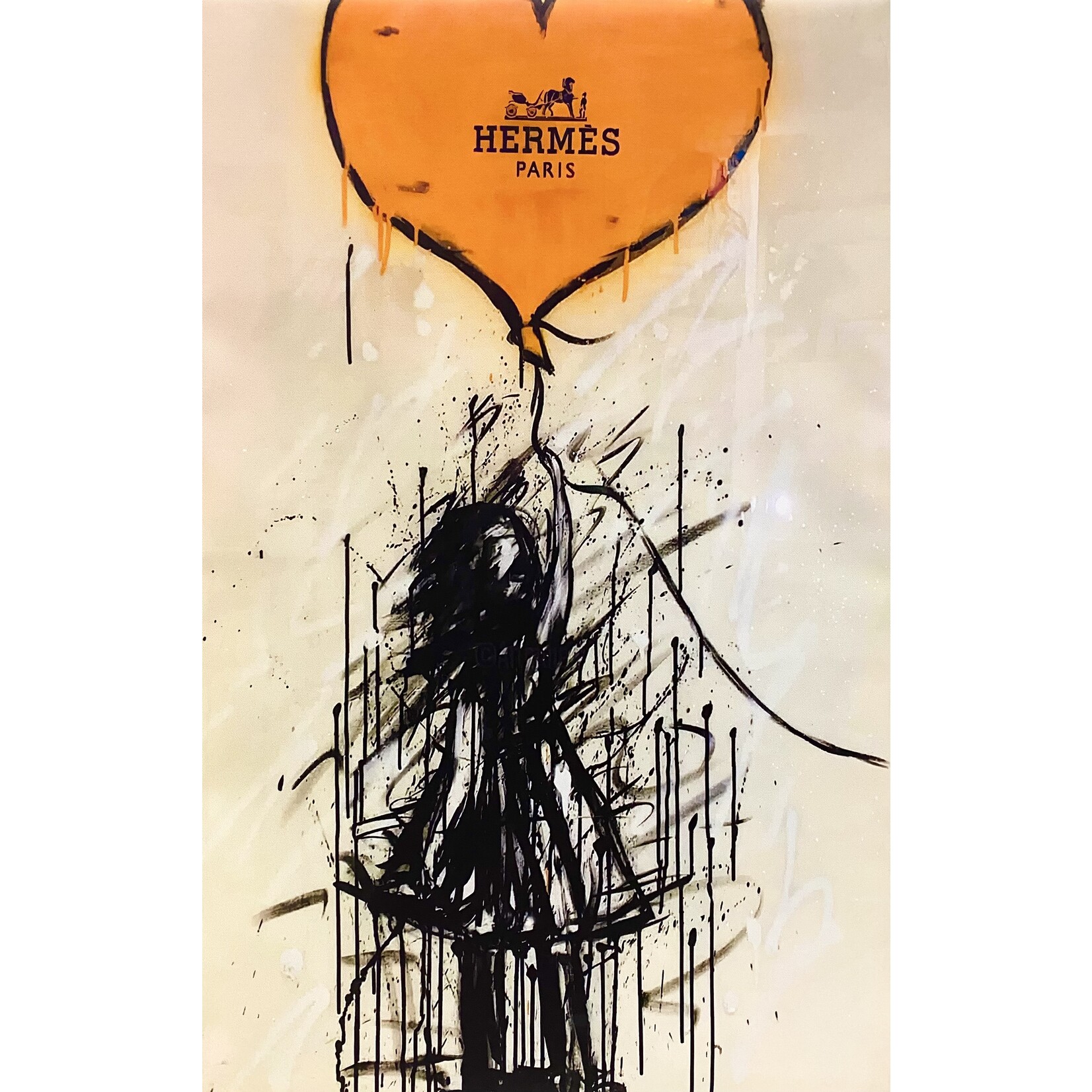 Graffiti Orange Balloon