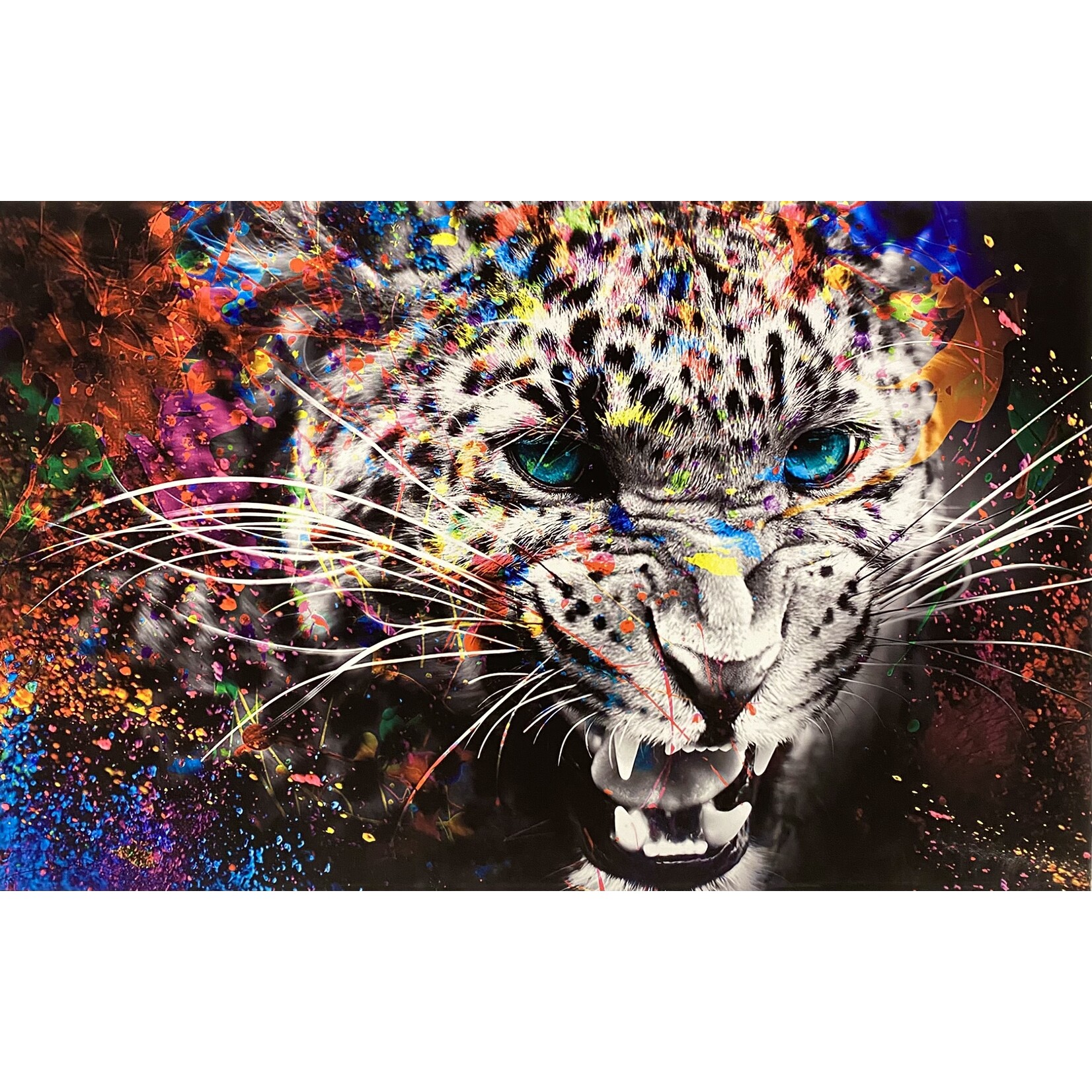 Graffiti Cattle Watercolor Tiger