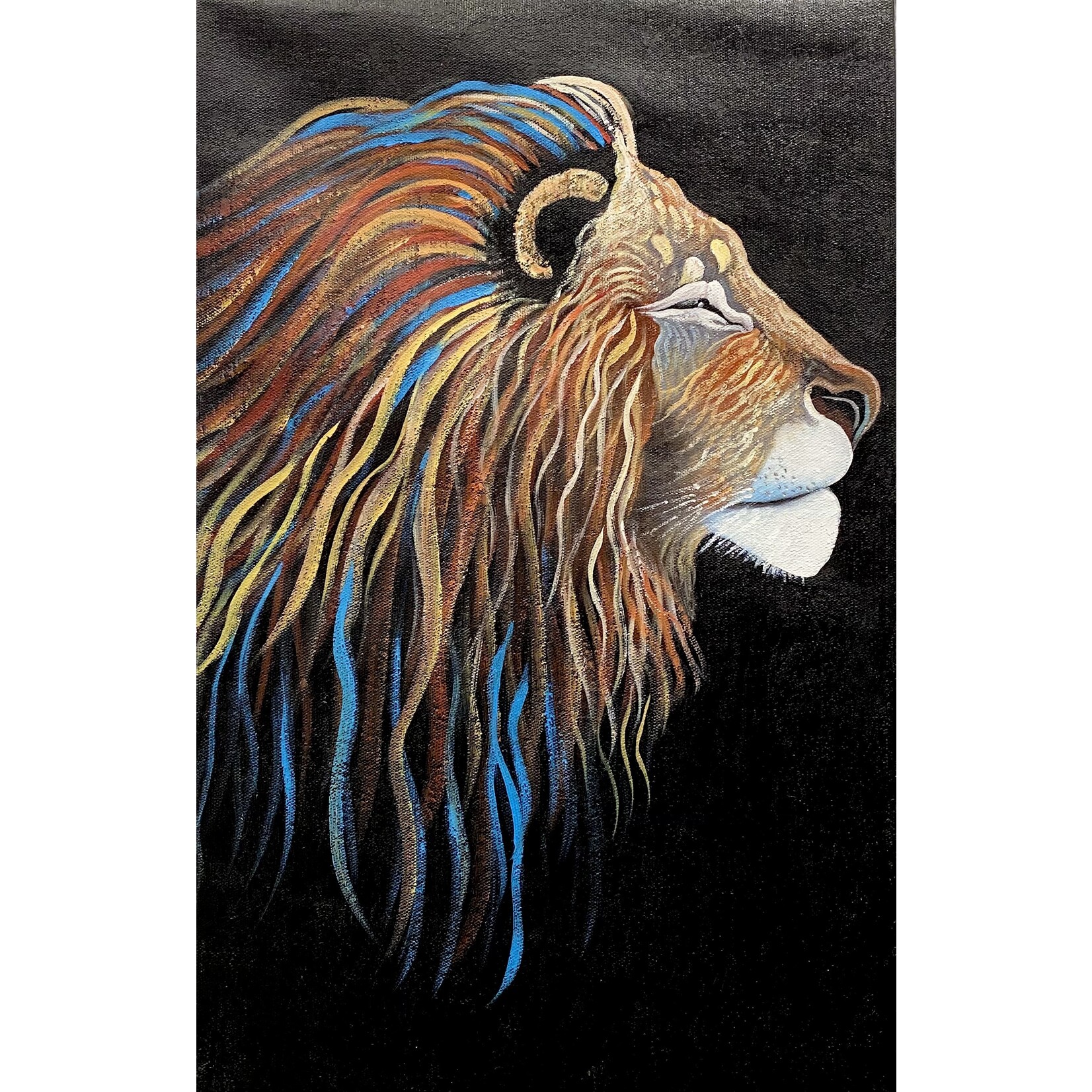 Painting Lion Painting On Canvas