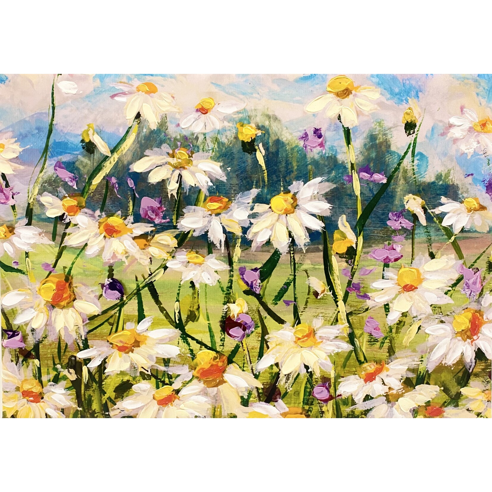 Printed Painting Daisy
