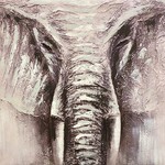 Printed Painting Elder Elephant