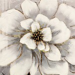 Printed Painting White Flower II