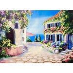 Printed Painting Beautiful Village